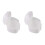 2X White Denture Case, Denture Cup with Strainer, Denture Bath Box False Teeth Storage Box with Basket Net Holder 1