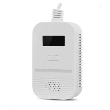 Portable Household Gas Alarm Natural Gas Detector LCD Display Independent Combustible Gas Alarm EU Plug