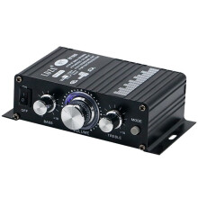 LDZS 12V Car Amplifier HiFi Amplifier Home Audio Computer Audio 2.0 Channel (Adapter Included) US PLUG