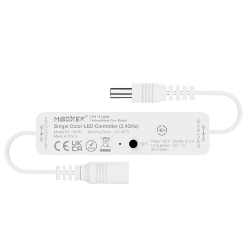 Miboxer MLR1 DC12-24V  2.4GHz RF Wireless Tuya APP Remote Dim Controller for Single Color Led Strip Light