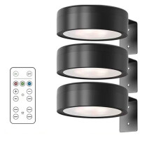 3Pcs Battery Operated Light Magnetic Led Painting Light with Remote Dimmable Timer 3 Lighting Modes Art Display Light