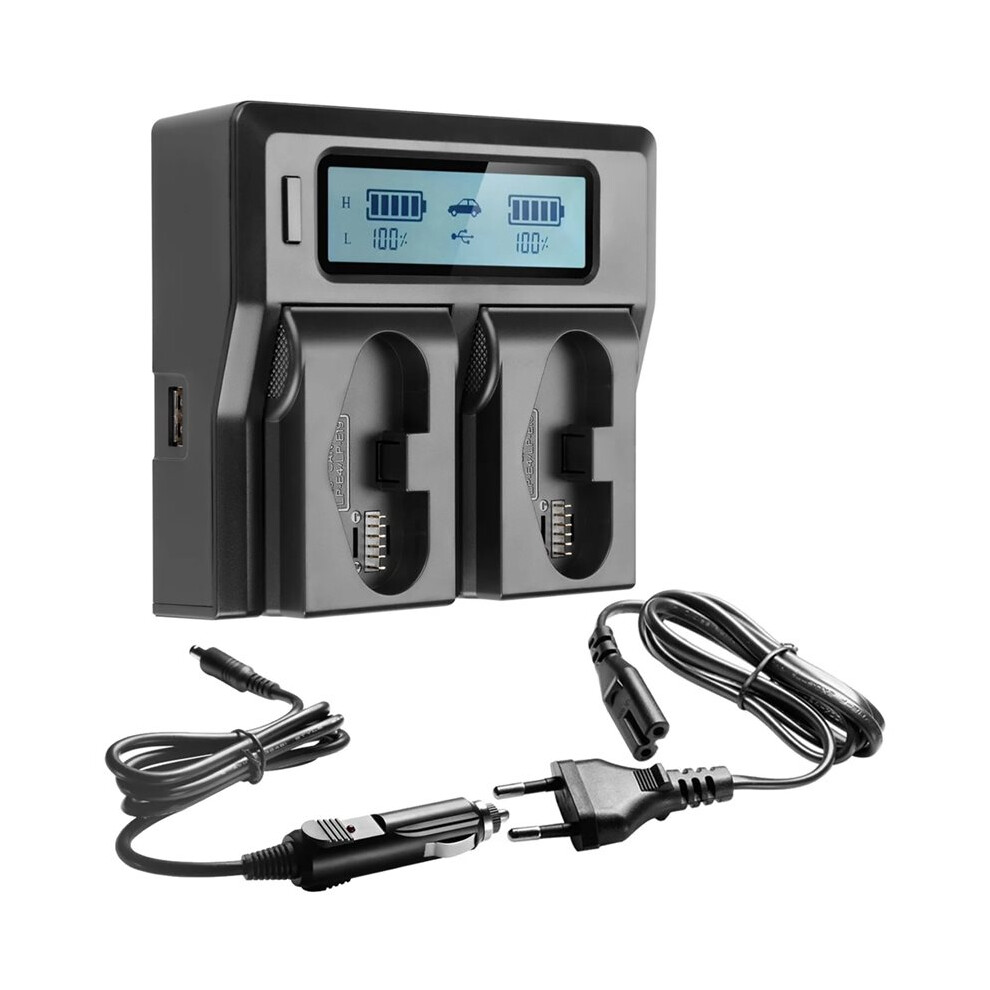 For Lp-E19 Lp -E19 Dual Battery Charger With Usb Port For Lp E19 Lp-E4n Lp-E4 Camera Battery Parts Eu Plug 4713207512882