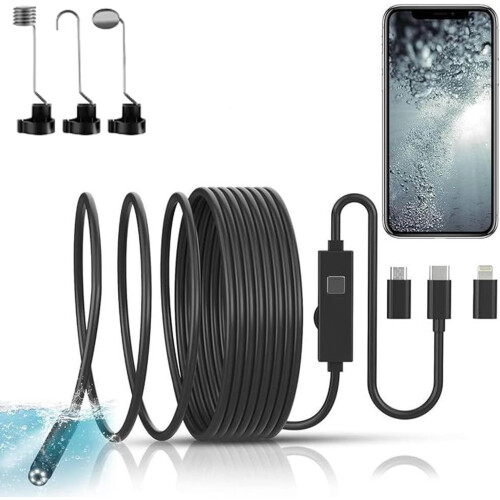 1920P HD Endoscope Camera: 5m IP67 No-WiFi Drain 1