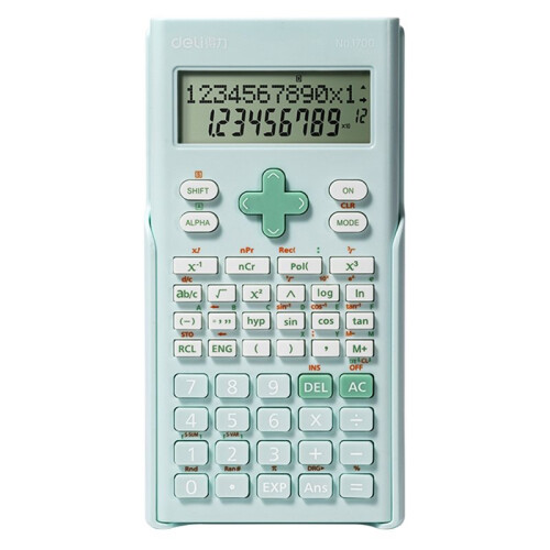 Deli 240 Functions Scientific Calculator Engineering Tool 2- Display 12-Digit Standard and Advanced Math Capabilities