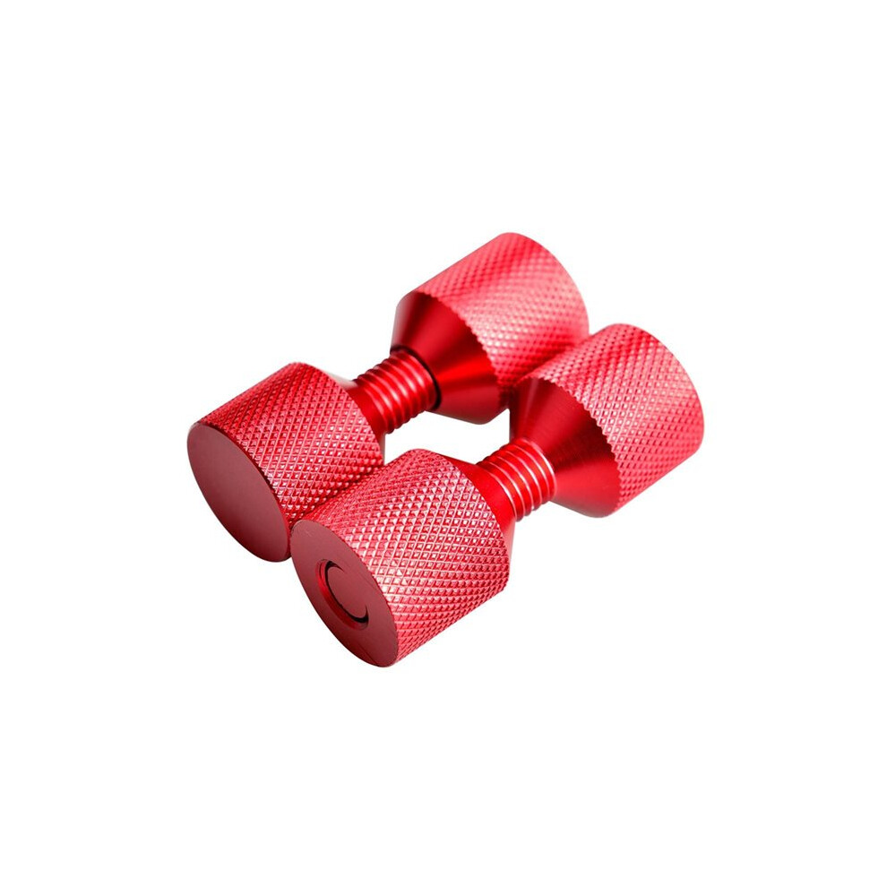 1-1/8Inch Two Hole Pins 6061 Aluminum, Anodized Oxide Red Finish, Light Weight 2 Hole Flange Alignment Pin Set, 4Pcs 6034253163742