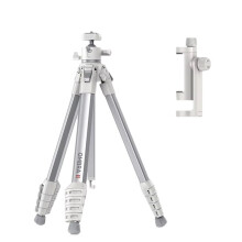 For OMBRA II 1.56M Tripod with Uka Quick-Release Plate Phone Clamp Arca Quick Release Camera Tripod for Phone Vlog White