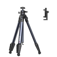 For OMBRA II 1.56M Tripod with Uka Quick-Release Plate Phone Clamp Arca Quick Release Camera Tripod for Phone Vlog Black