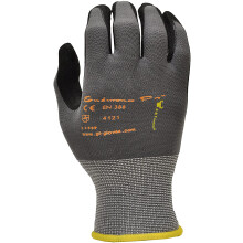 G & F Products Endurance Pro Seamless Knit Nylon Gloves with Nitrile Grip, LARGE (Pack of 12)