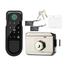 Fingerprint Home Lock for Tuya Lock Door Lock Keyless Entry Fingerprint Tuya App Key IC Card Model B
