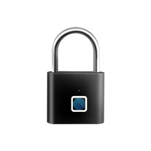 Waterproof Fingerprint Lock Keyless APP Control Anti-Theft Locks Fingerprint Padlock Electronic Door Lock Black
