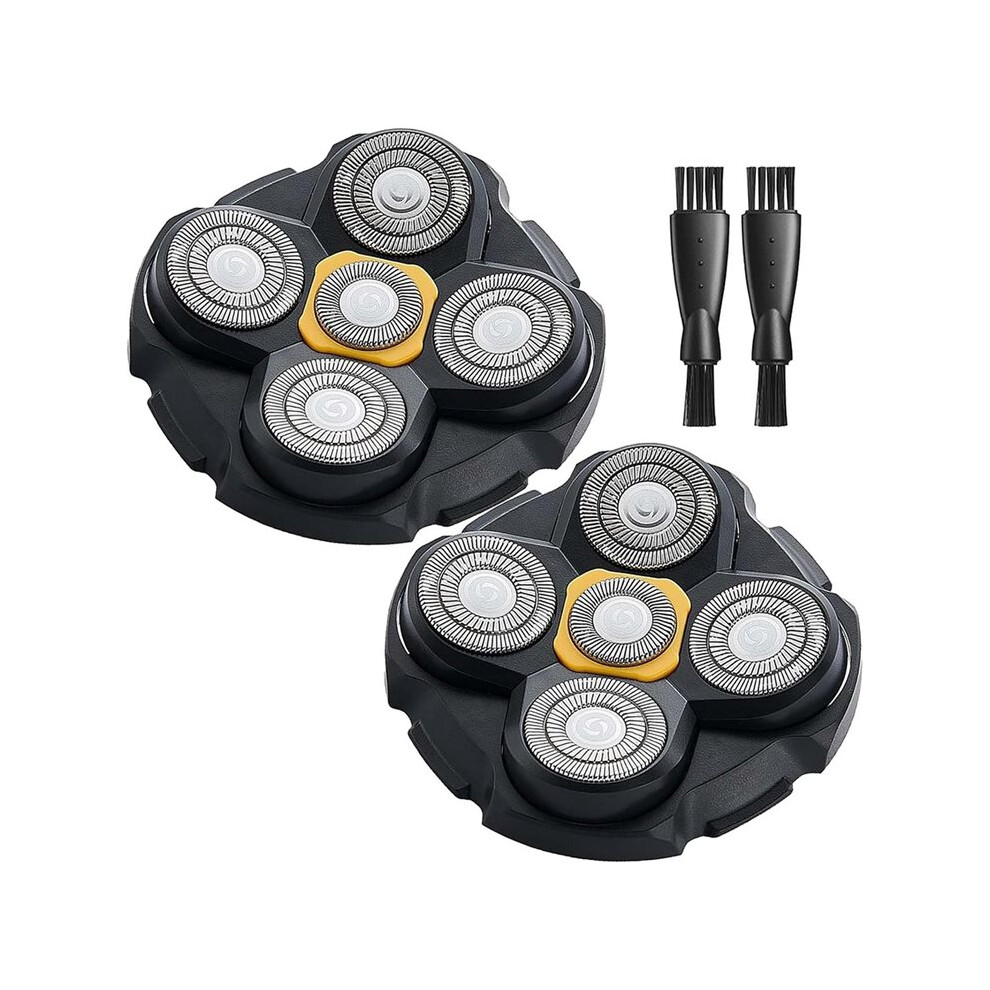 Photos - Electric Shaver Accessory 2PCS Shaver Replacement Heads for Titanium Shaver, 2 Cleaning Brush