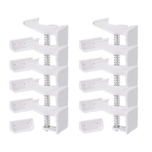 Baby Cabinet Locks Invisible Closet and Drawer Lock Child Security Protector No Drilling Installation 10pcs
