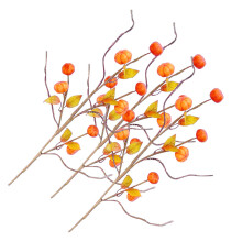 12Pcs Orange Artificial Pumpkin Branches Fall Picks for Vase Decor