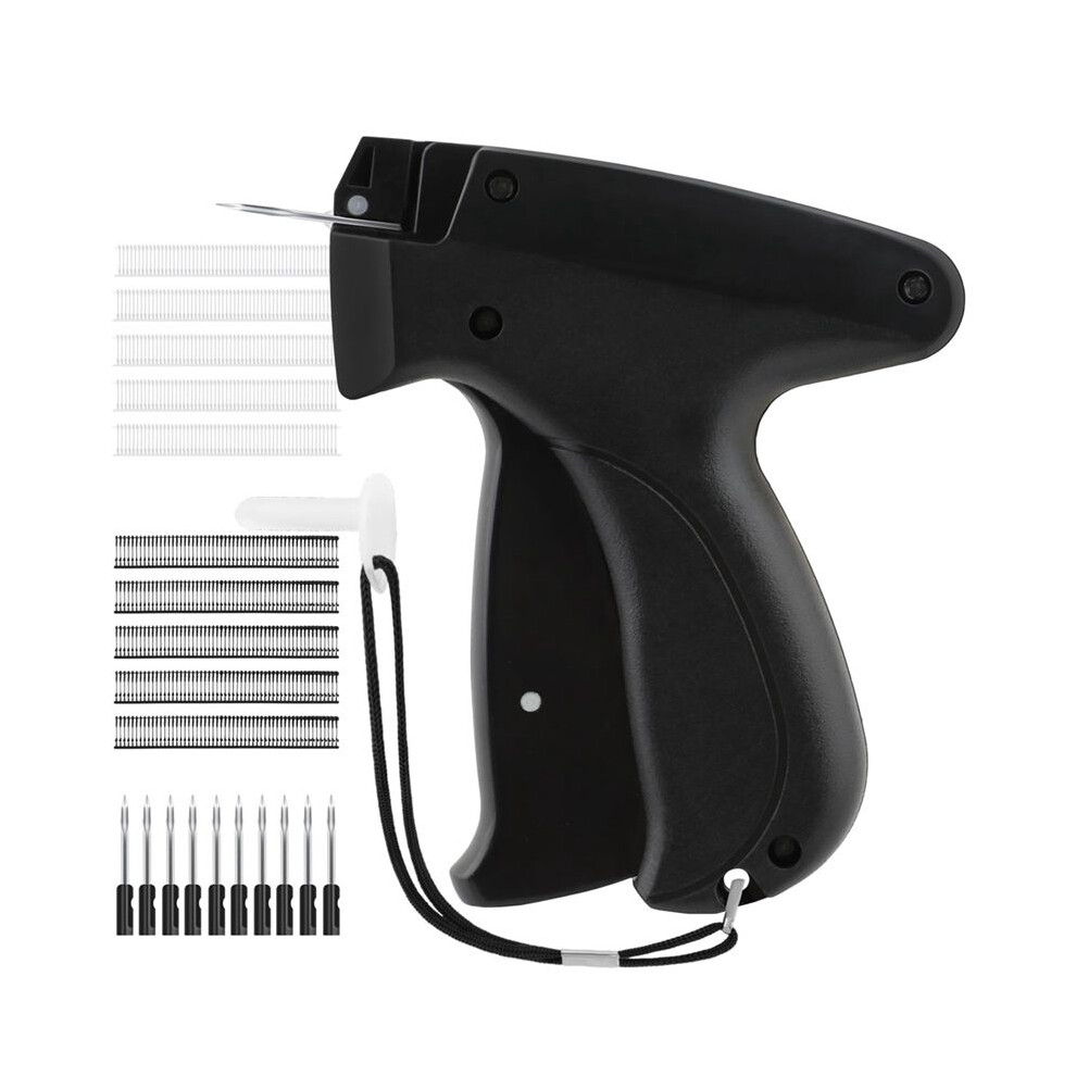 Quick Clothing Fixer, Tagging-Gun For Clothes, Handheld Tag Attacher-Gun With 10 Needles & 1000 Pcs Fasteners,Black 4712075819468