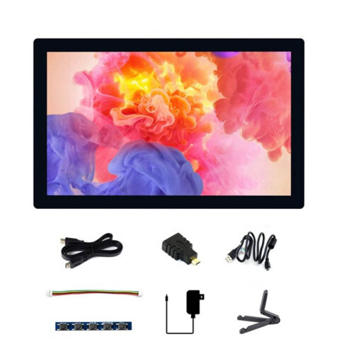 Waveshare 9 Polegadas QLED Quantum Dot Touch Screen 1280x720 Pixels Painel de Vidro Temperado Interface Compatível com para  Display Plug EUA