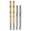 Drill Bit Set,M5 X 0.8 Straight Flute Thread Taps and 4.2mm Twist Drill Bits Titanium Coated, HSS6542 Threading Tools 1