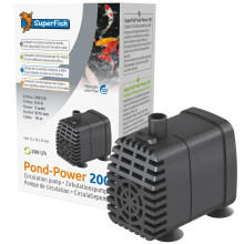 Superfish Pond-Power 200 Pump Compact Submersible Adjustable Circulation Eco-Friendly Water Ornament Filter Pump with Long Cable