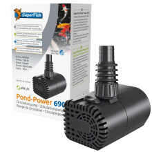 Superfish Pond-Power 690 Pump Compact Submersible Adjustable Circulation Eco-Friendly Water Ornament Filter Pump with Long Cable