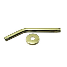 Westbrass 1/2" IPS x 10" Brusearm med Sure Grip Flange, Poleret Messing, D302-1-01