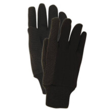MAGID MultiMaster PVC Dotted Arbejds Handsker med Strikket Håndled, 12 Par, Natural Brun, T92P