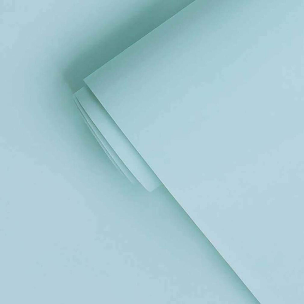 Yasinet 17.7" X 393.7" Teal Peel And Stick Wallpaper Teal Contact Paper Self-Adhesive Removable Textured Wallpaper Decorative For Wall Bedroom Vinyl F 762739448606