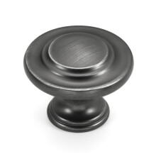 HESTIA HARDWARE 30 Pack | Round Kitchen Knobs for Cabinet Knobs Cabinet Drawer Knobs Dresser Knobs Pewter Knob, Kitchen Cupboard Door, Bedroom Wardrob