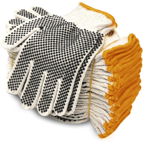 Evridwear Baumwolle Polyester String Strickschale Sicherheitsarbeitshandschuhe für Maler Mechaniker