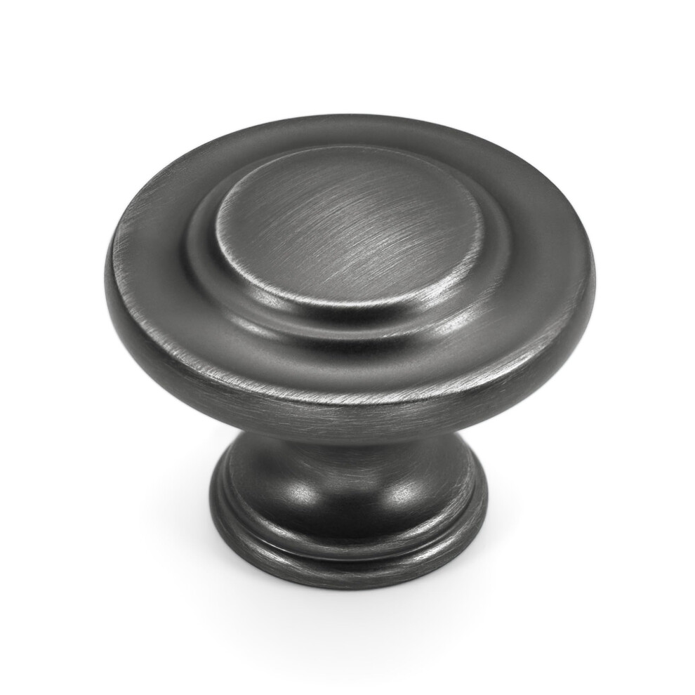 Hestia Hardware 5 Pack | Round Kitchen Cabinet Knobs & Drawer Knobs - Pewter, Kitchen Cupboard & Bedroom Wardrobe Hardware 810039141953