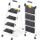 KINGRACK 4-Step Folding Ladder,330LBS Step Stool,Safety Lock,Wide Non-Slip Pedal 1