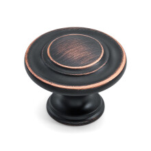 HESTIA HARDWARE 20 Pack | Bronze Cabinet Knobs Kitchen Knobs for Cabinet Oil Rubbed Bronze Pull Handle (1.32Inch) Kitchen Cupboard Door, Dresser Drawe