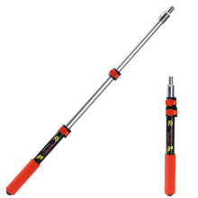 Bates- Verlenger, 1.4 tot 3 Ft Pole, Zwart en Oranje, Uittrekbare Pole, Verlengbare Pole, Verf Pole