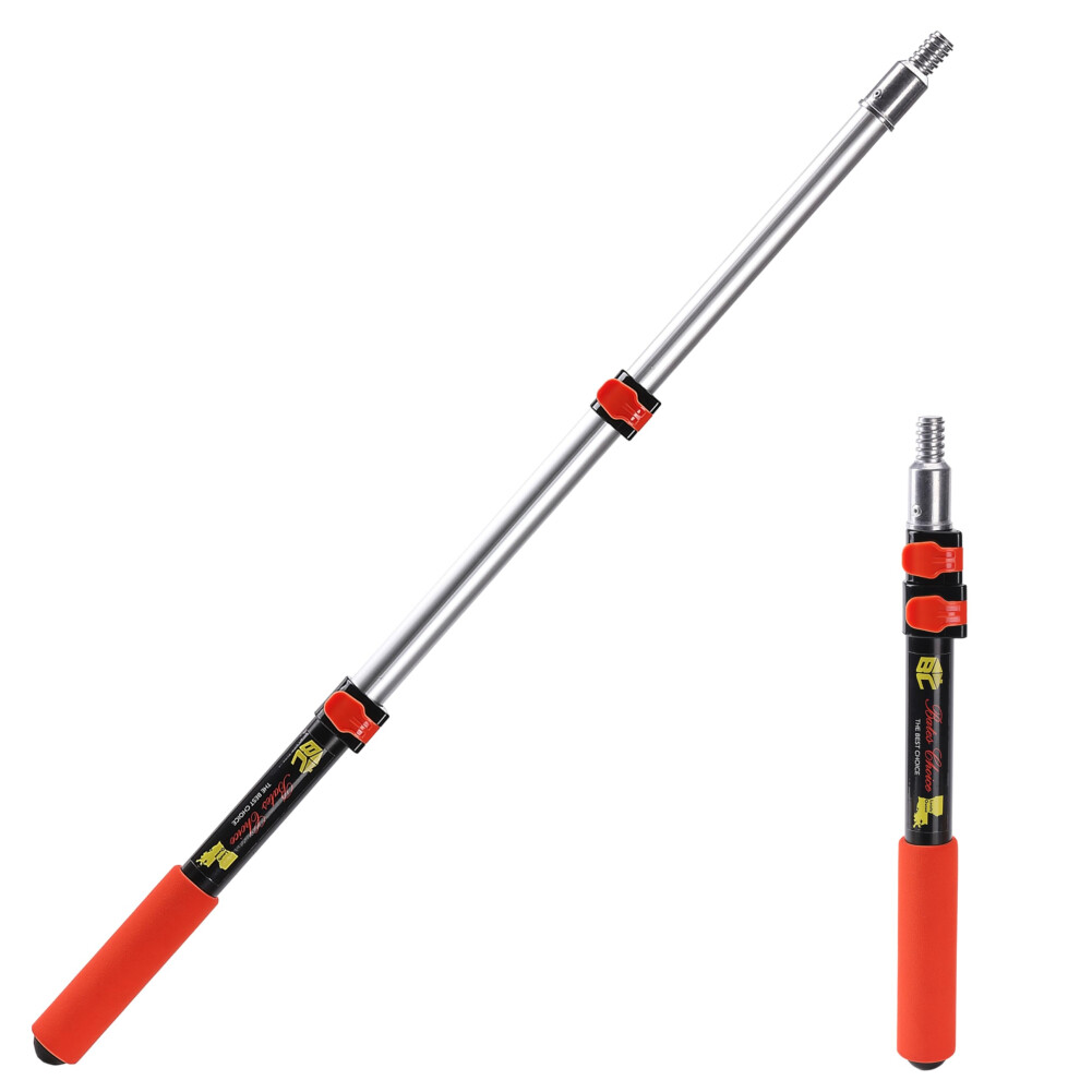 Bates- Extension Pole, 1.4 To 3 Ft Pole, Black And Orange, Telescoping Pole, Extendable Pole, Telescopic Pole, Paint Pole, Paint Roller Extension Pole 810108761235