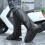 1 Pair PVC Foldable High-Tube Rain Boot Covers 7