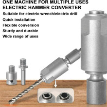 Electric Wrench to Hammer Adapter,1/2 Conversion Connector Rod Round Handle Electric Hammer Drill,3Pcs