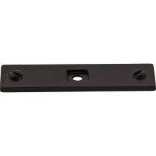 Top Knobs TK741BLK Barrington Colección Placa de Base 3" Channing, Negro Mate