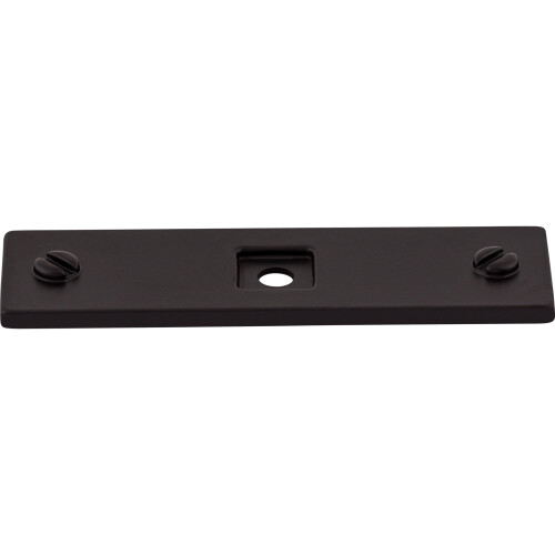Top Knobs TK741BLK Barrington Colección Placa de Base 3" Channing, Negro Mate