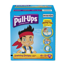 Pull-Ups Træningsbukser med Læringsdesign til Drenge, 4T-5T, 56 Stk (Pakning Kan Variere)