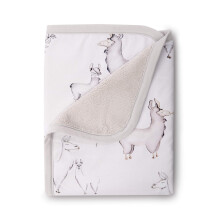 Oilo Baby Blanket, Luksus Blød Plush Bagside & 100% Tyrkisk Bomuldsjersey, 30" x 40", Vaskbar