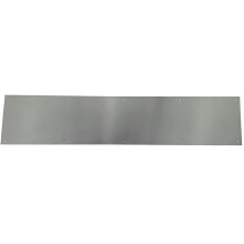 Don-Jo Products - RVS metalen schopplaat. 050 inch dik - Kies de hoogte en breedte voor uw deur (10'' X 36'') Zilver