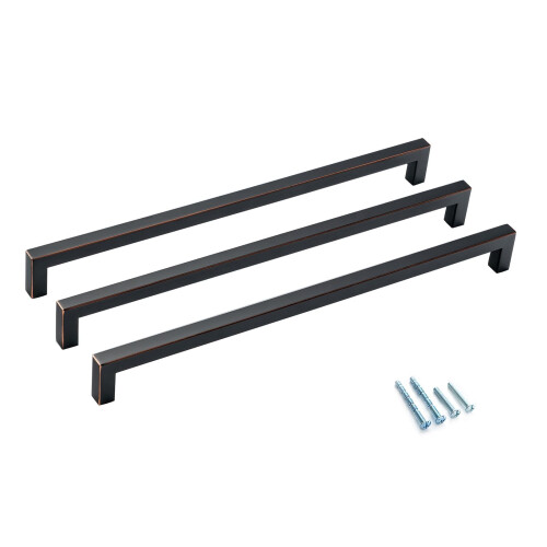 Aibeli 10 Pack 12-3/5 Inch Olierubbed Bronze Skuffehåndtag
