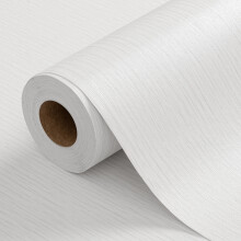 HyunHome Papel Tapiz Textura Lino Gris Blanco 20.8"x394" Autoadhesivo Removible
