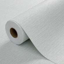 HyunHome Papel Tapiz Efecto Césped Amarillo/Azul 20.8"x394" Tela de Lino Adhesiva Removible