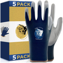 BURT BAKER BEST No-Slip Grip Lightweight Work Gloves (PRECISION FIT) Heavy Duty Men & Women