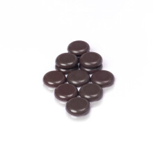 Super Sliders 3/4" Round Self-Stick Furniture Sliders or Movers for Carpet to Protect Furniture and Move Effortlessly, Brown (12 Pack)