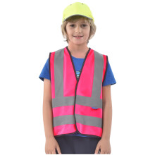 AYKRM Børn Høj synlighed refleksvest til børn pink