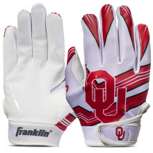 Franklin Sports Oklahoma Sooners Børn Fodbold Modtager Handsker - NCAA College Team Handsker