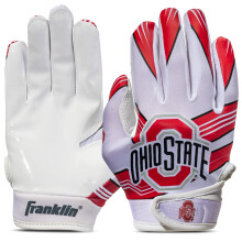 Franklin Sports Ohio State Buckeyes Kids Football Handschoenen - Officiële NCAA College Team Handschoenen - Voor Kinderen 7+