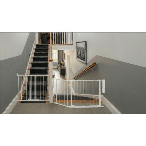 Safetots (White, Up to 220.5cm) Safetots Solution for Up and Down Staircases