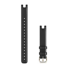 Correa de repuesto Garmin para reloj inteligente GPS Lily - Cuero italiano negro (Grande)
