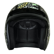Daytona 3/4 Shell Open Face Motorcykel Hjelm - DOT Godkendt, Letvægts & Komfortabel, Vintage Design